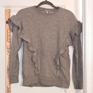Ruffled Sweatshirt